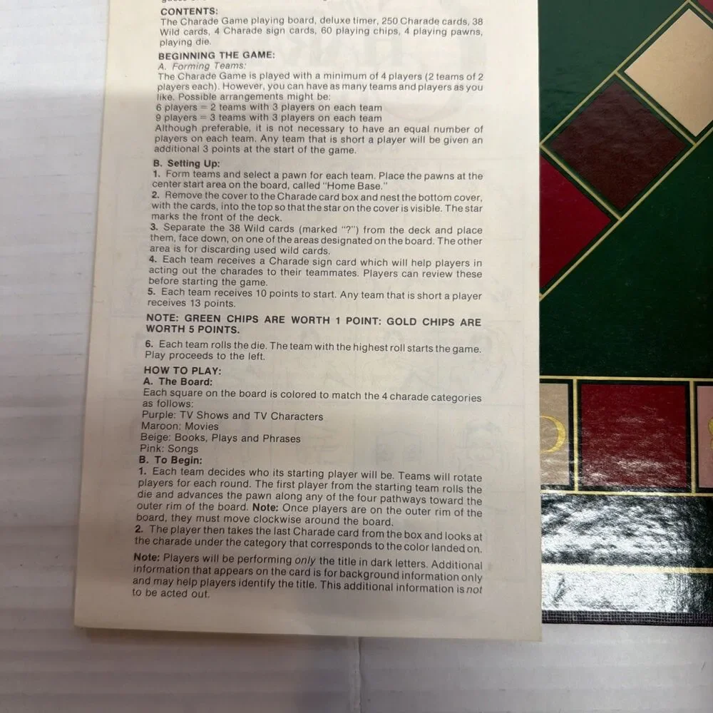 Pressman the CHARADE GAME 1984 vintage complete